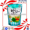 China wholesale fancy plastic tea drinks packaging bag with spout